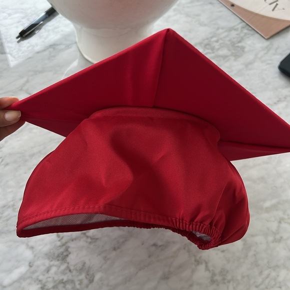 Red Graduation Cap - Picture 3 of 3